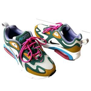 Nike Womens 5 Air Max 200 AT6175-300 Green Casual Shoes Sneakers Low Top Lace Up